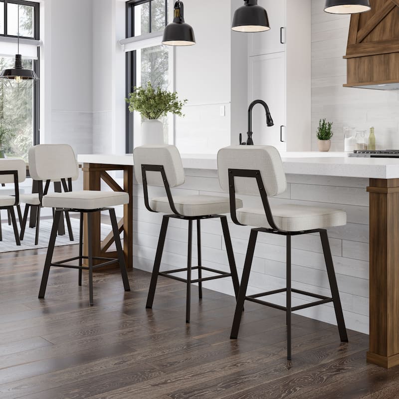 Amisco Clarkson Swivel Bar Stool