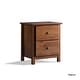 preview thumbnail 3 of 13, Grain Wood Furniture Shaker 2-drawer Solid Wood Nightstand