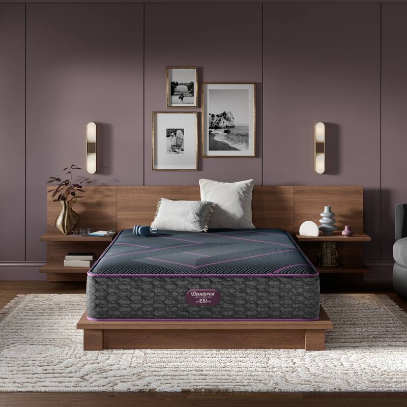 Beautyrest World Class Level Three Hybrid Firm Mattress - Dark Blue