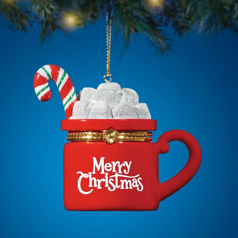 Charming Festive Trinket Christmas Ornament - Red