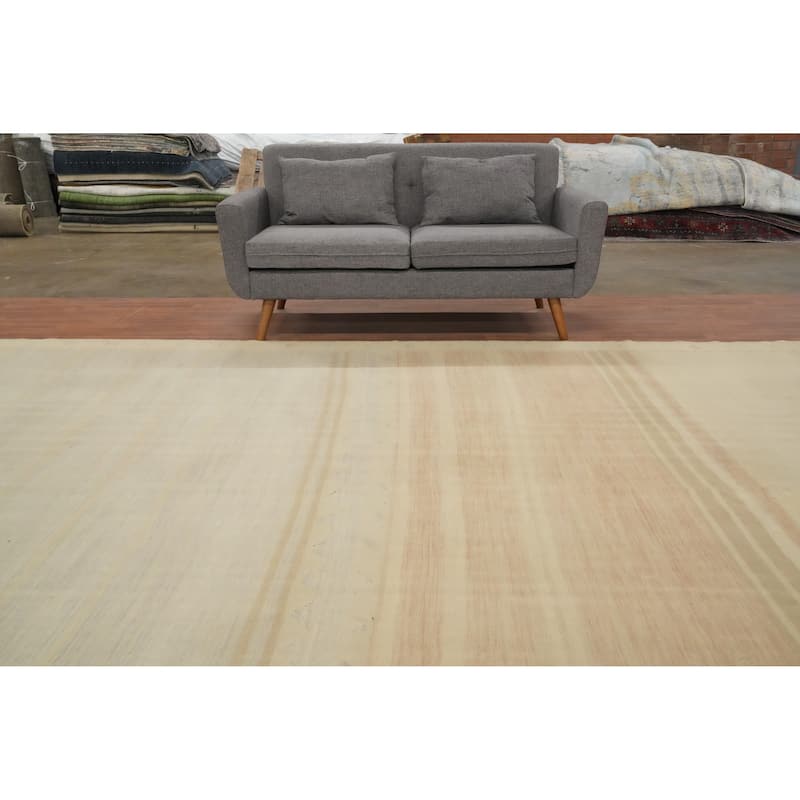 Hand Woven Oriental 100% Wool Carpet Southwestern Tribal Multi-Colored Kilim Area Rug - 12' 10'' X 9' 8''