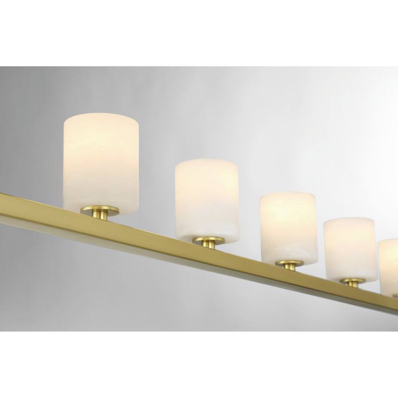 Crystorama Lighting Group ARA-10267-ST Aragon 7 Light 56" Wide LED