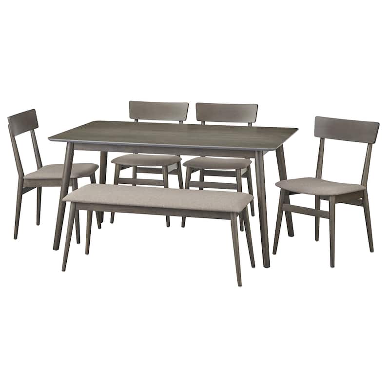 Simple Living Newington 6-piece Dining Set with Bench