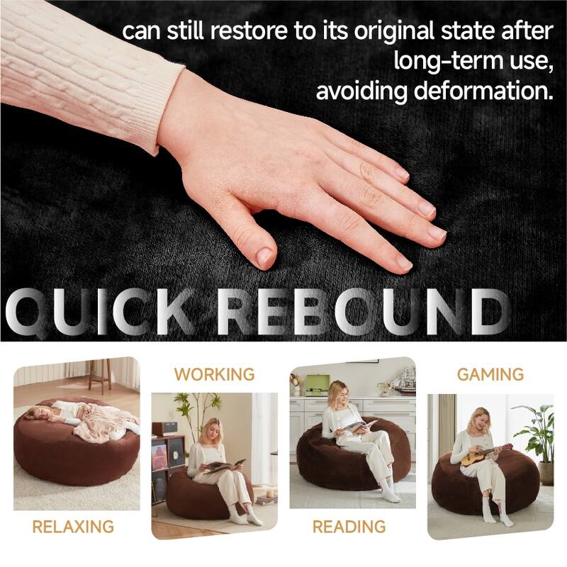 4FT bean bag chair memory foam filling adult and teen bean bag chair