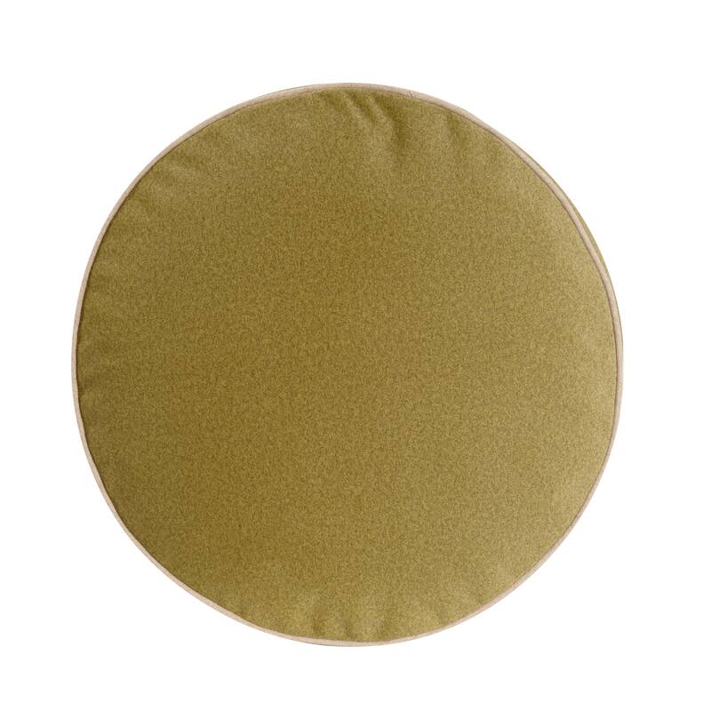 Qiviut Green Tall Pouf