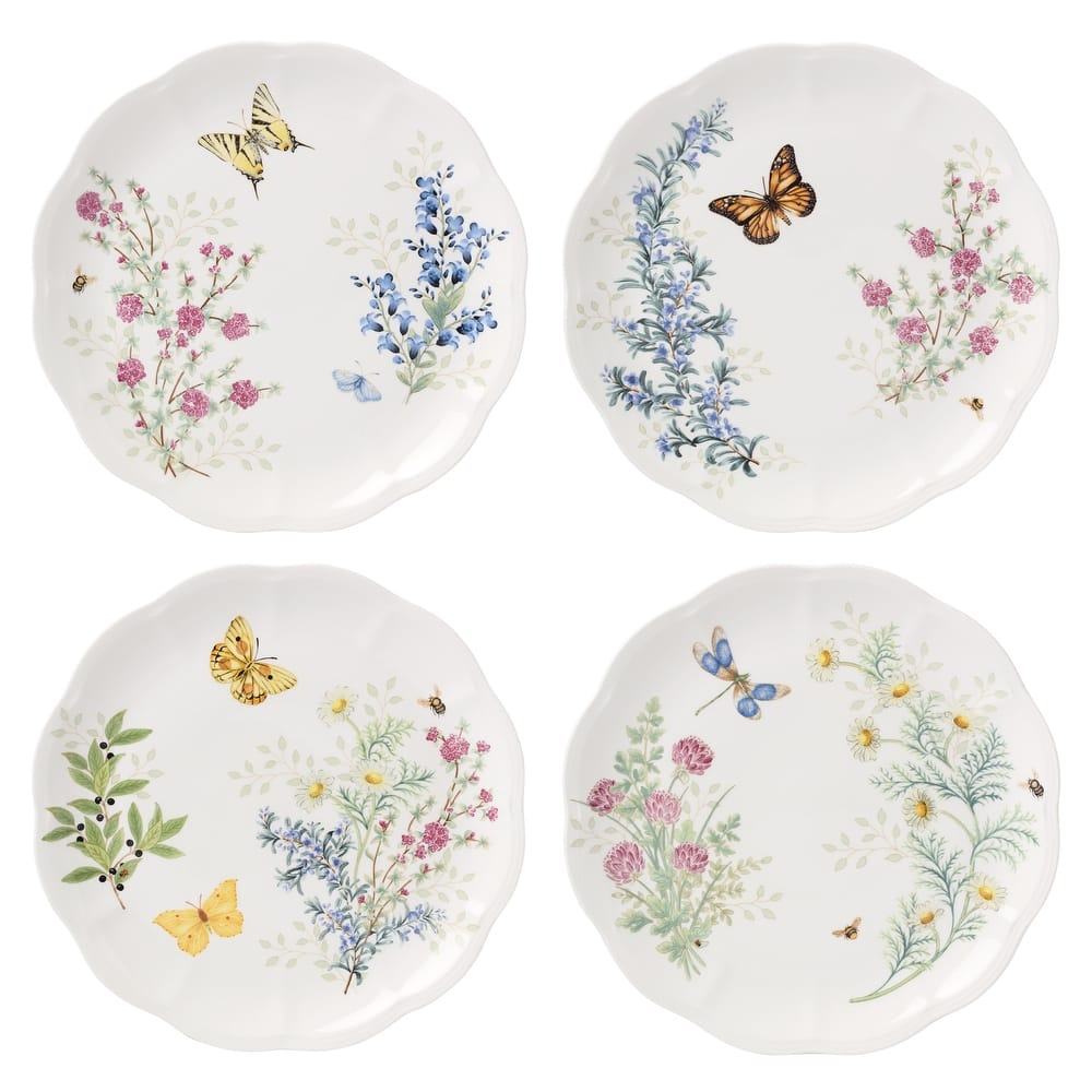 Lenox Butterfly Meadow Herbs Dinnerware Set, Service for 4
