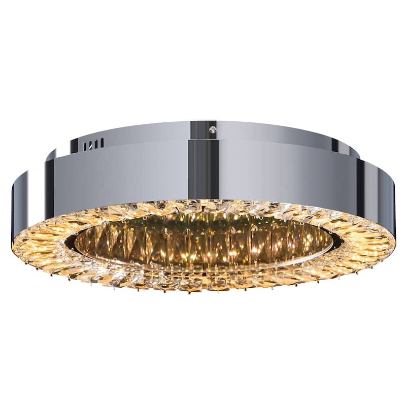 Modern Crystal Chandelier Flush Mount Light