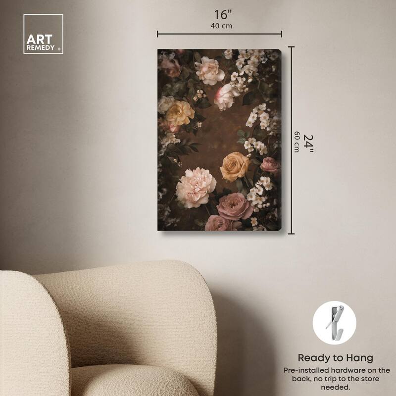 Faded Florals Fable I Canvas by Art Remedy, Gallery Wrapped