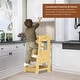 preview thumbnail 3 of 4, Toddler Standing Tower Kitchen Step Stool,Adjustable Height Learning Stool, Helper Removable Anti-Drop Safety Rail Stool