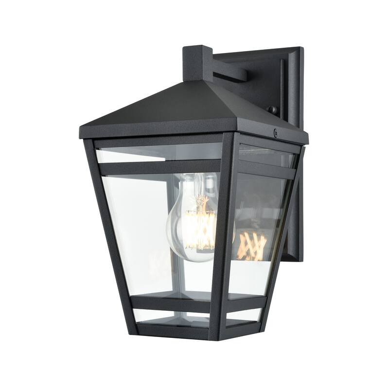 Seager Outdoor Wall Sconce Textured Black - Textured Black - 10.75