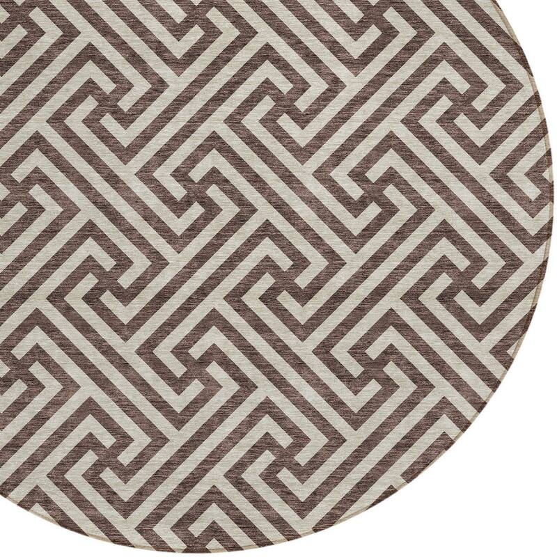 HomeRoots Geometric Transitional Rectangle Outdoor Rug