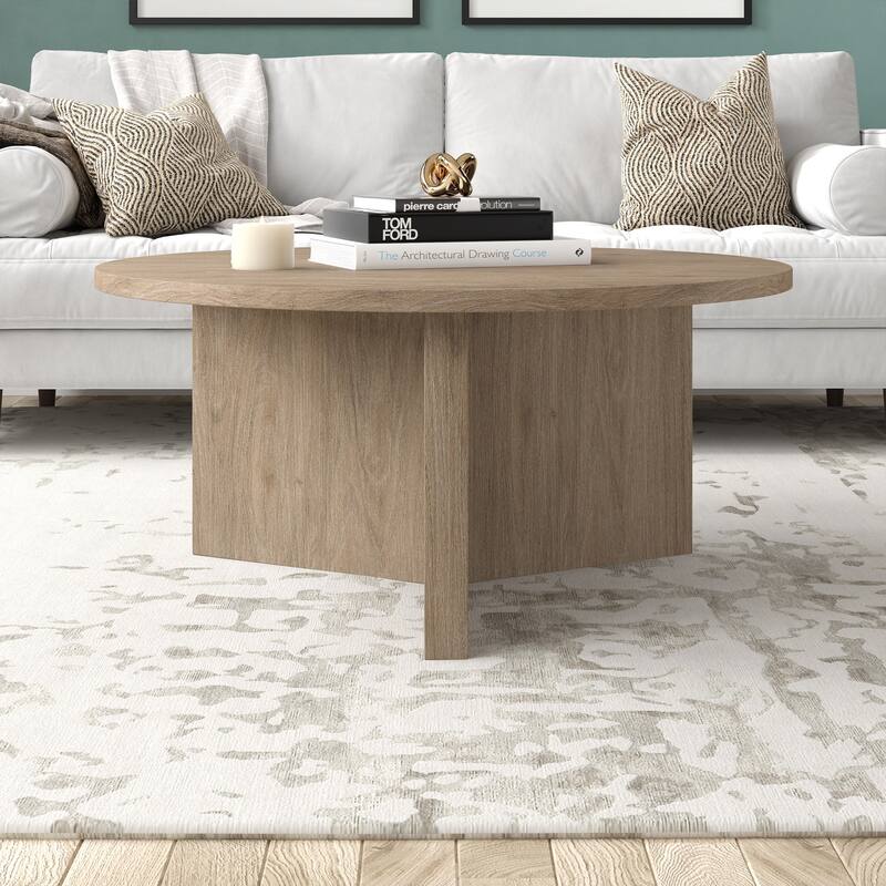 Anders 36" Wide Round Coffee Table