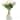 10 Pcs Real Touch Artificial Tulips - PU Fake Tulip Stems with Glass Vase, White Spring Flower Arrangement for Easter