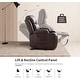 preview thumbnail 32 of 53, Oversized Power Lift Recliner Chair with Massage & Heat, PU Leather, USB Port, Cup Holders & Pockets