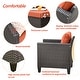 preview thumbnail 44 of 80, Ovios 5-piece Outdoor High-back Wicker Sectional Set