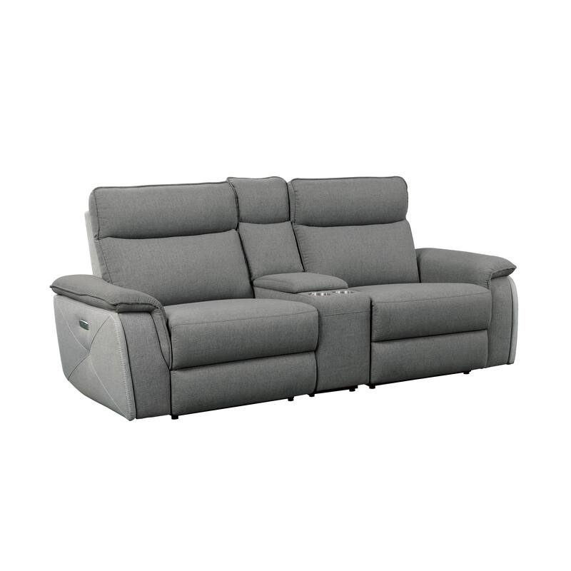 Blythe Power Double Reclining Loveseat with Console