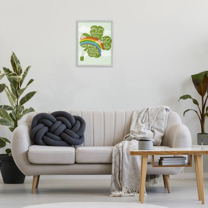 Stupell Uplifting Good Luck Rhyme Framed Giclee Art Design By Mandy Ford Art + Illustration