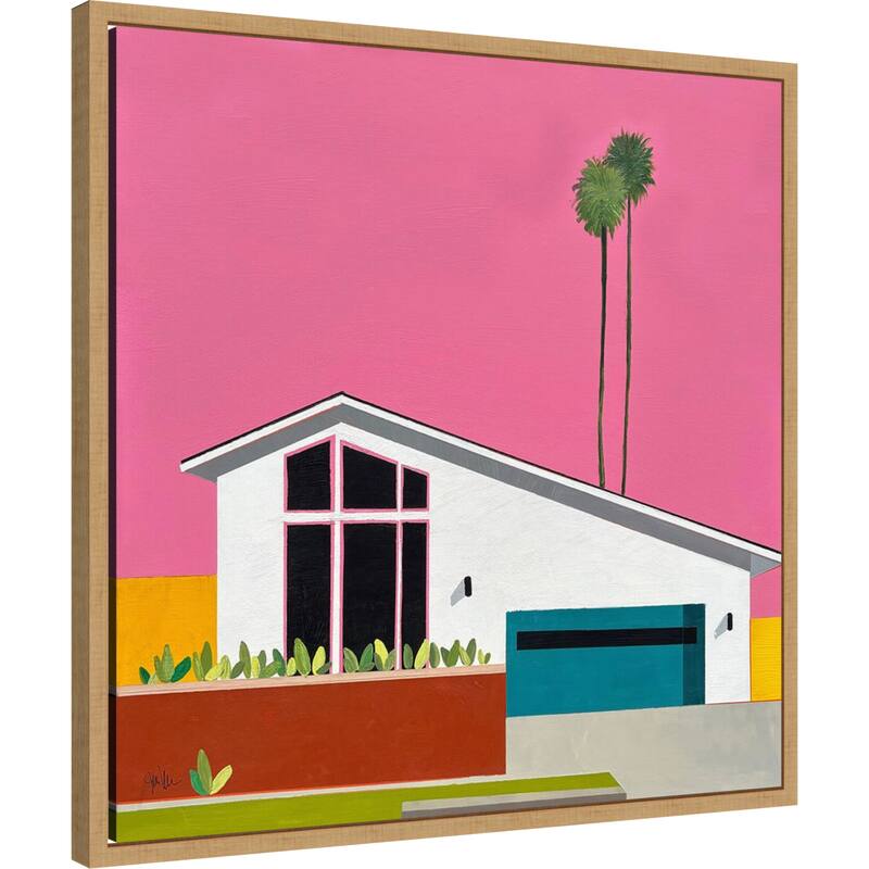 Sunkissed Suburbia 6 by Jan Weiss Framed Canvas Wall Art Print