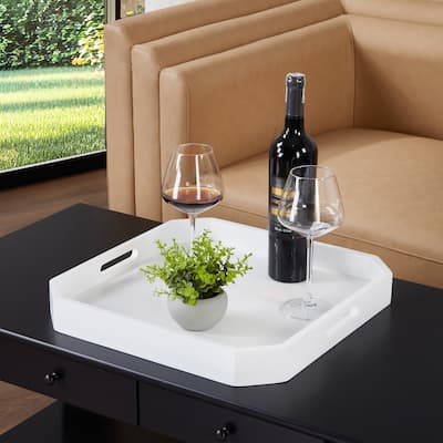 Convenience Concepts Palm Beach Geometric Decorative Serving Tray