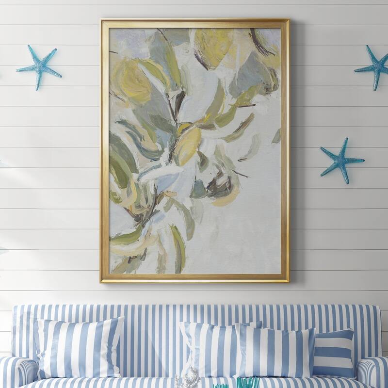 Lemon Pears Premium Framed Canvas - Ready to Hang