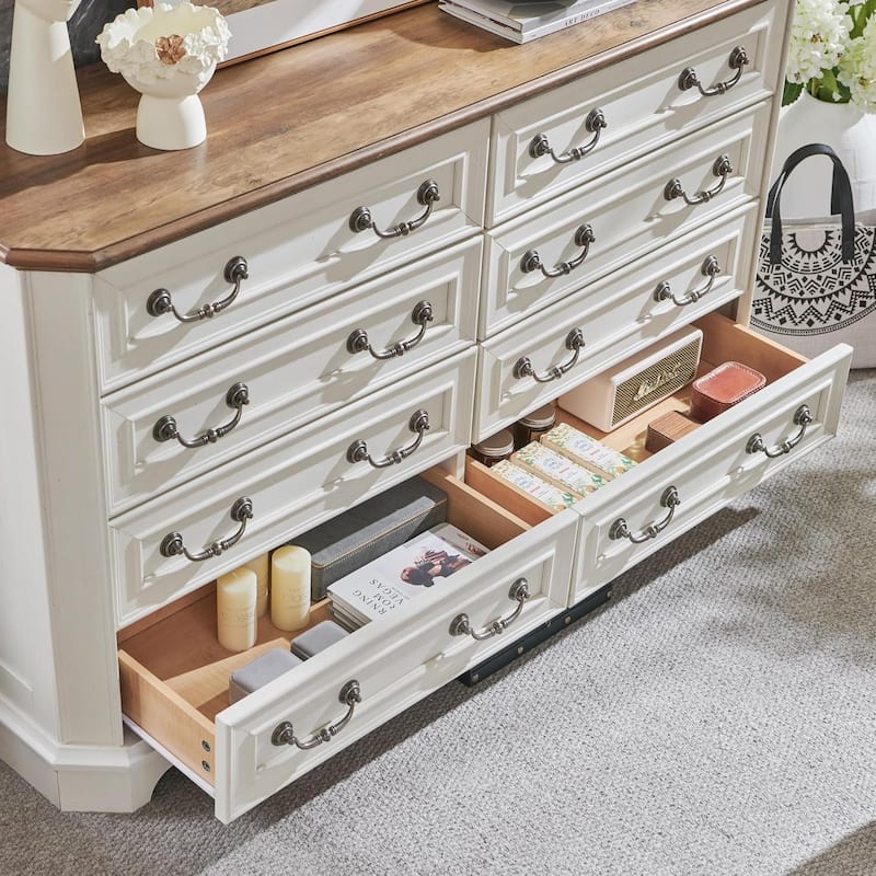 Farmhouse Drawers Dresser, Wood Chest of Drawers, Dressers Organizer