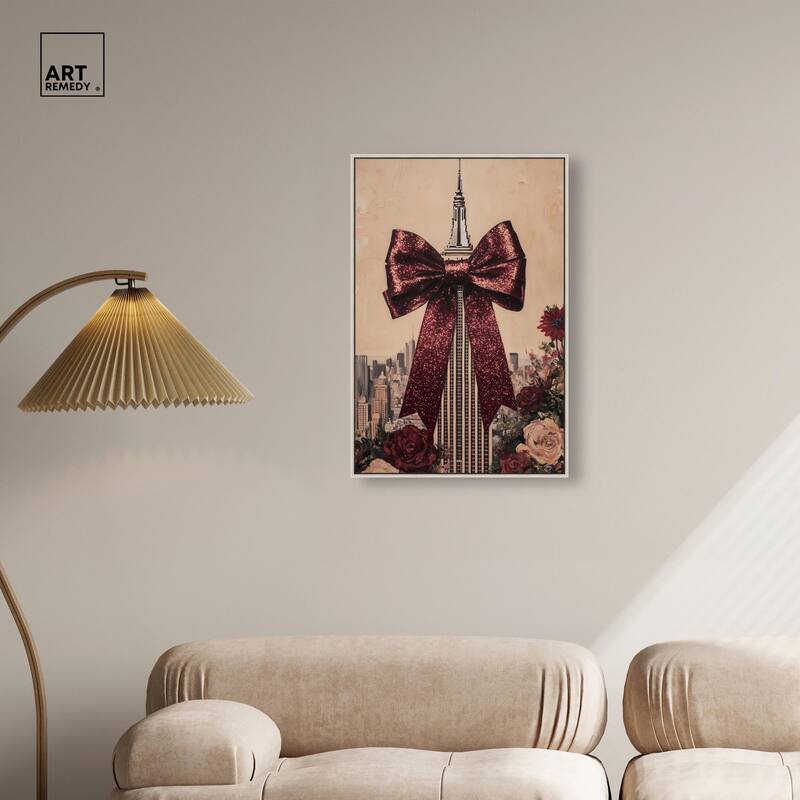 Sparkling Empire State Building Canvas by Art Remedy