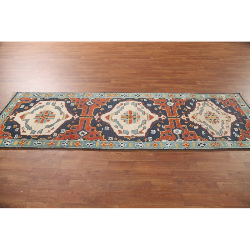 Heriz Serapi Oriental Runner Rug Handmade Wool Carpet - 2'7" x 8'0"