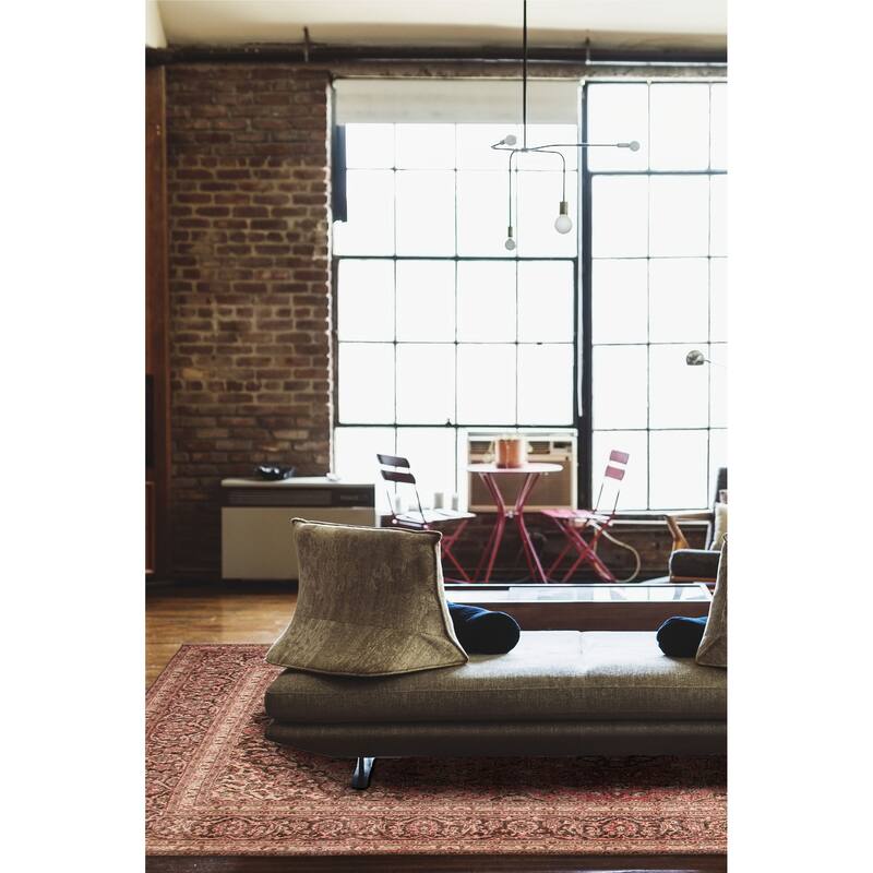 ECARPETGALLERY Hand-knotted Antalya Vintage Red Wool Rug - 9'7 x 13'3