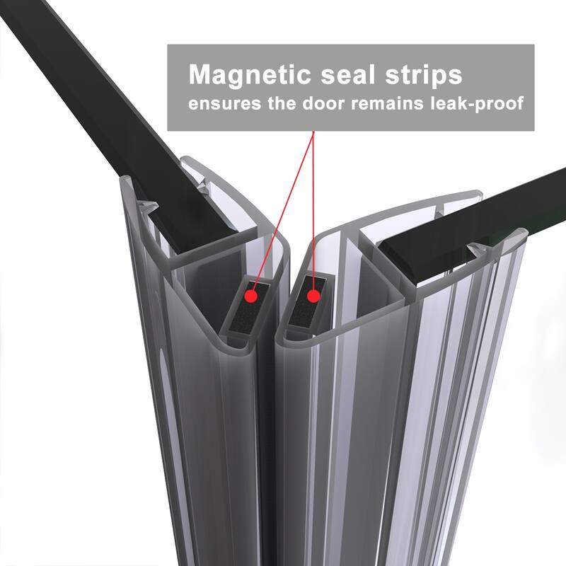 Elegant Corner Shower Enclosure 34.in W x 72.in H Double Sliding Shower Door in Chrome Finish(Shower Base Not Included)