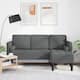 Option Dark Grey Corner Sofa