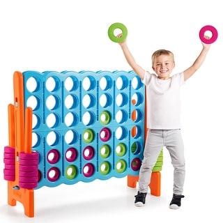 Costway Jumbo 4-to-Score 4 in A Row Giant Game Set Indoor Outdoor Kids
