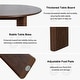 preview thumbnail 4 of 7, Solid Wood Oval Dining Table for 6-8 People Nordic style
