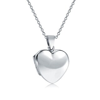 Sentimental Engravable Leaf Heart Shaped Locket Pendant Necklace For Women For Wife For Mother 925 Sterling Silver