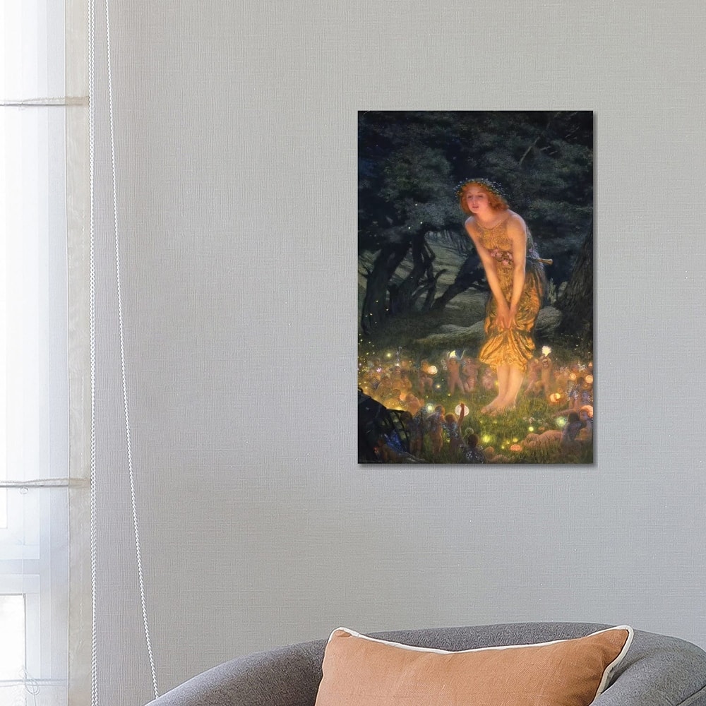 iCanvas "Midsummer's Eve" by Edward Robert Hughes Canvas Print