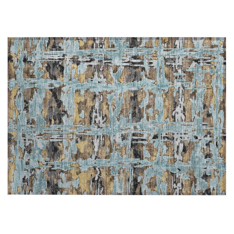 Machine Washable Indoor/ Outdoor Casual Fowler Chantille Rug