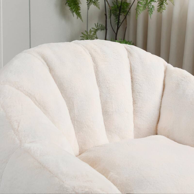 Bean Bag Chair, Bean Bag Sofa Chair with Armrests, Stuffed High-Density Foam