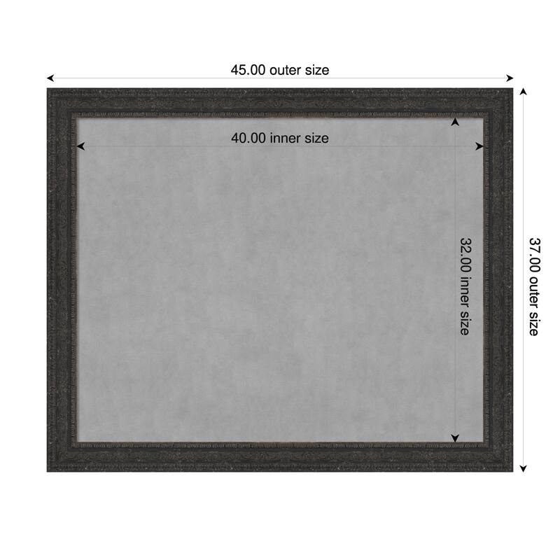 Amanti Art Attic Aged Black Framed - 45 x 37 in - Attic Aged Black