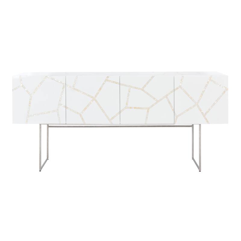 SAFAVIEH Home Ashley Buffet - 71"W x 18"D x 31"H