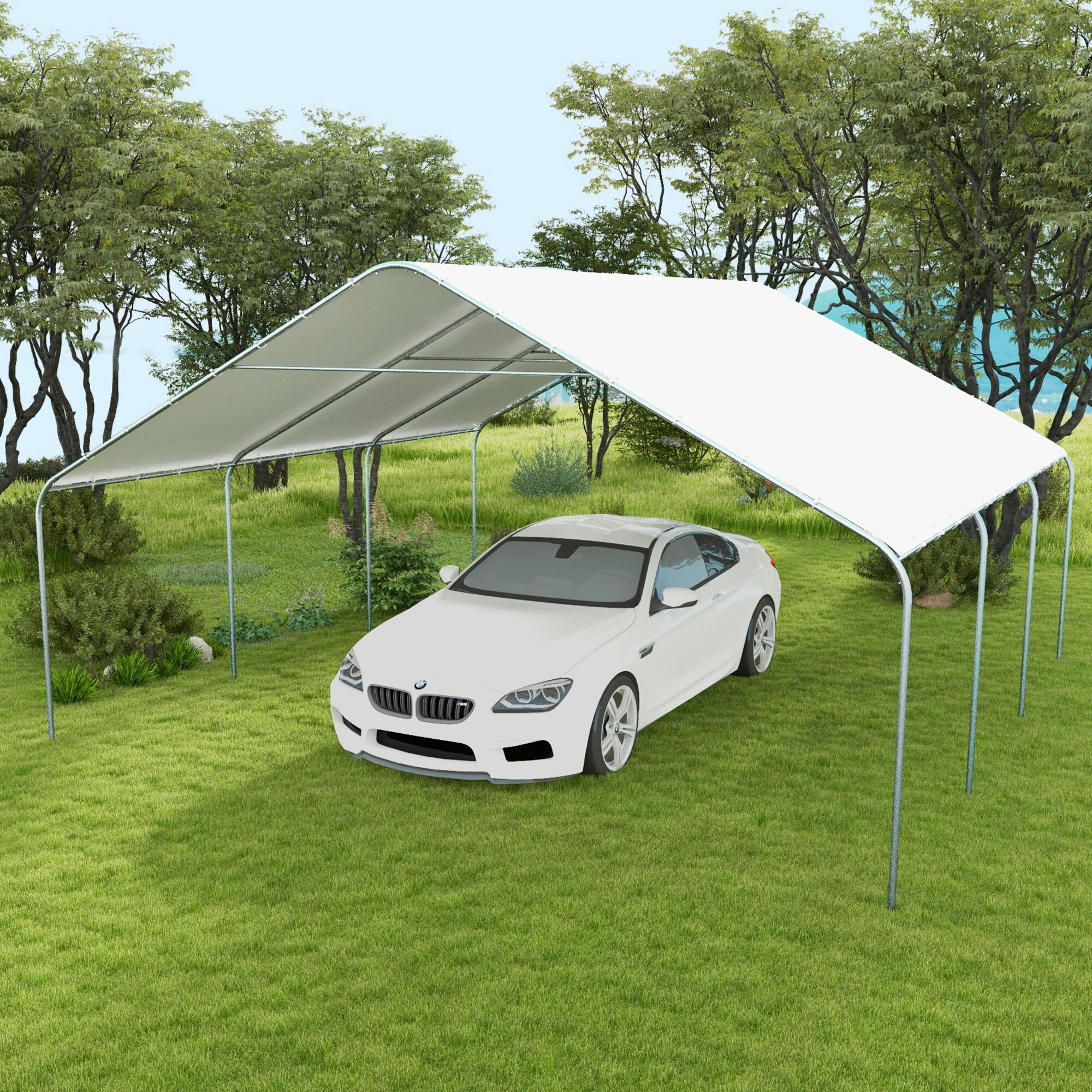 Outsunny-Carport,-19'-x-19.5'- Outsunny-Carport,-19'-x-19.5'-