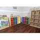 preview thumbnail 2 of 3, Wood Designs 12 Cubby Storage Cabinet with Assorted Color Bins, Montessori Kids Toy Storage Organizer for Kindergarten - 30"