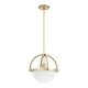 preview thumbnail 2 of 7, Hunter Wedgefield 1 Light Pendant - Kitchen Island, Dining Room, Bedroom - Contemporary, Transitional