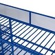 preview thumbnail 8 of 7, Blue Modern Style Twin Size Multi-functional Loft Bed with 4-Tier Shelves, Workstation, and Storage, Sturdy Metal Frame