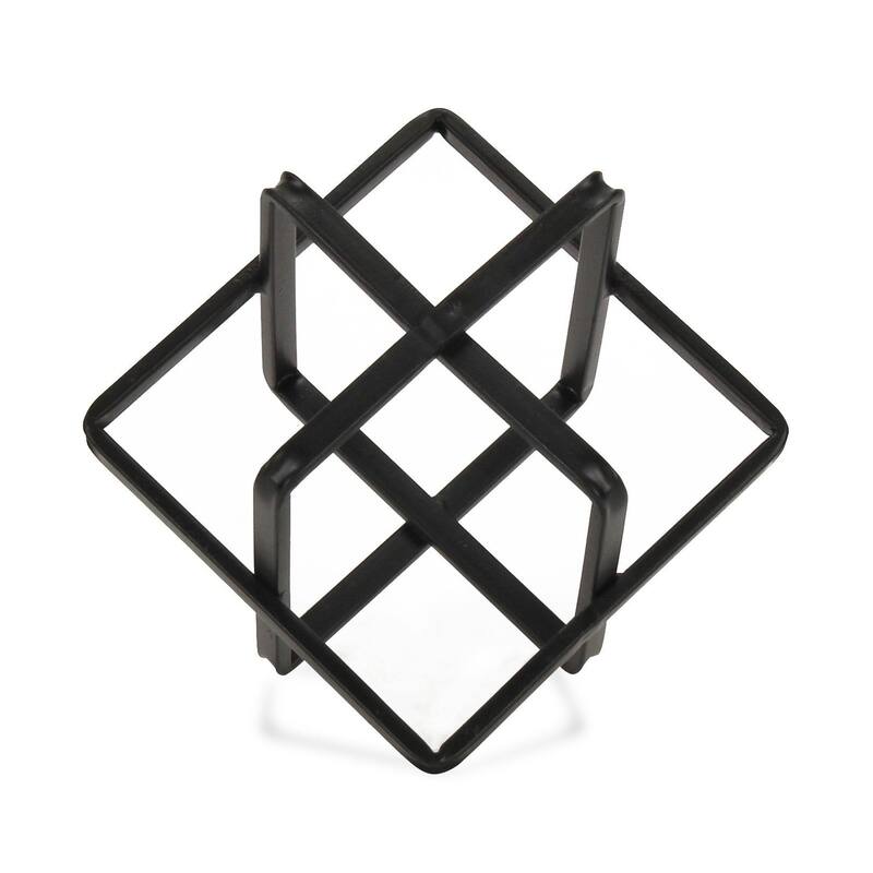 Alle Black Metal Large Geometric Decor Cube