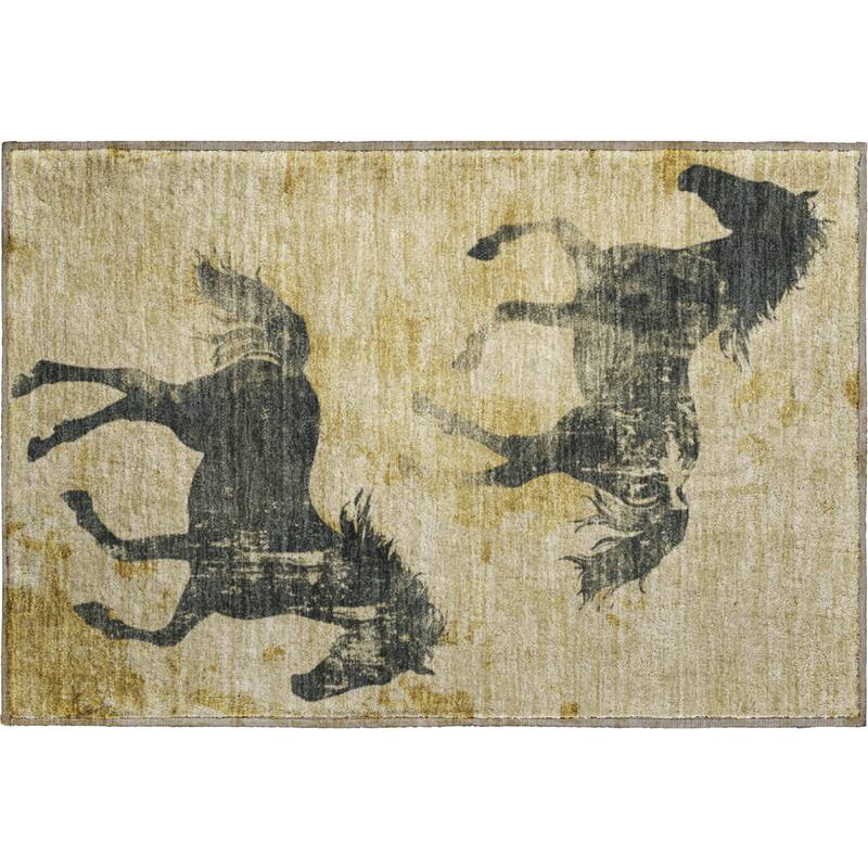 Premium Washable Super Two Horses Mayfield Rug