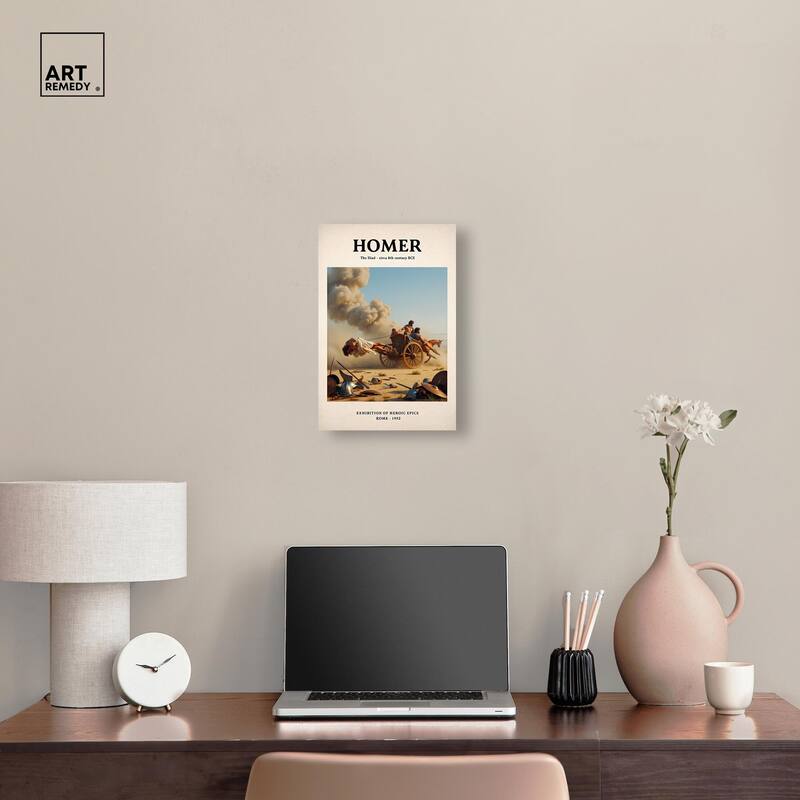 Iliad Illustrated Canvas by Art Remedy, Gallery Wrapped