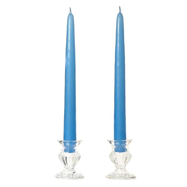 Pair of Taper Candles in Colonial Blue Pair of Taper Candles in Colonial Blue