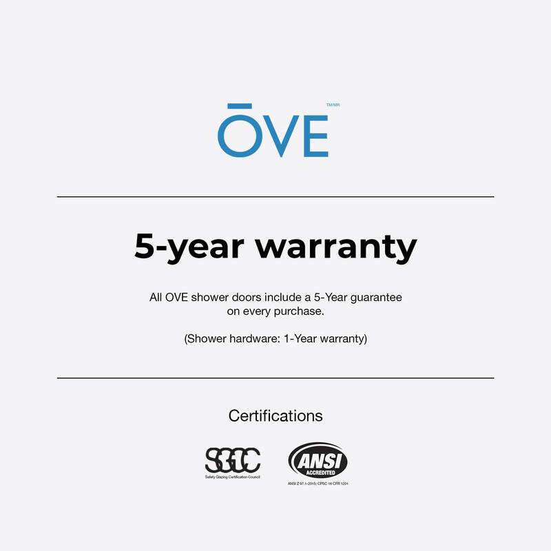 Ove Decors 15SGP-STAN60 Stanford 74" High x 60" Wide Sliding Framed