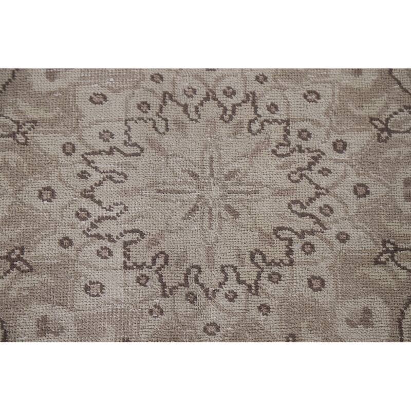 Hand Knotted Oriental 100% Wool Carpet Traditional Floral Beige & Ivories Kashan Area Rug - 12' 1'' X 9' 5''
