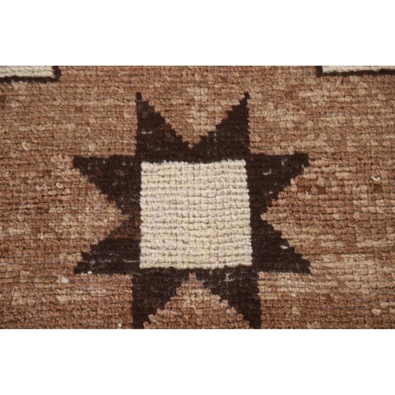 Beige Anatolian Runner Rug Hand-knotted Wool Carpet - 3'2"x 11'10"