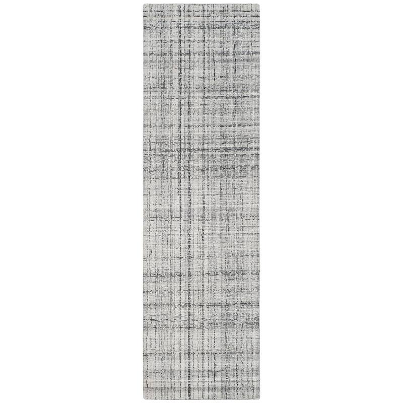 SAFAVIEH Handmade Abstract Coraly Modern Viscose Rug - 2'6" x 6' Runner - Grey/Black